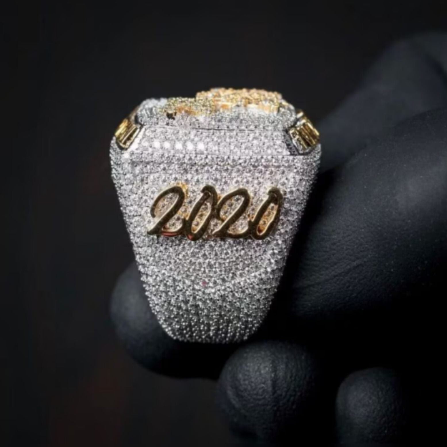 Men's Iced Out Diamond Championship Ring