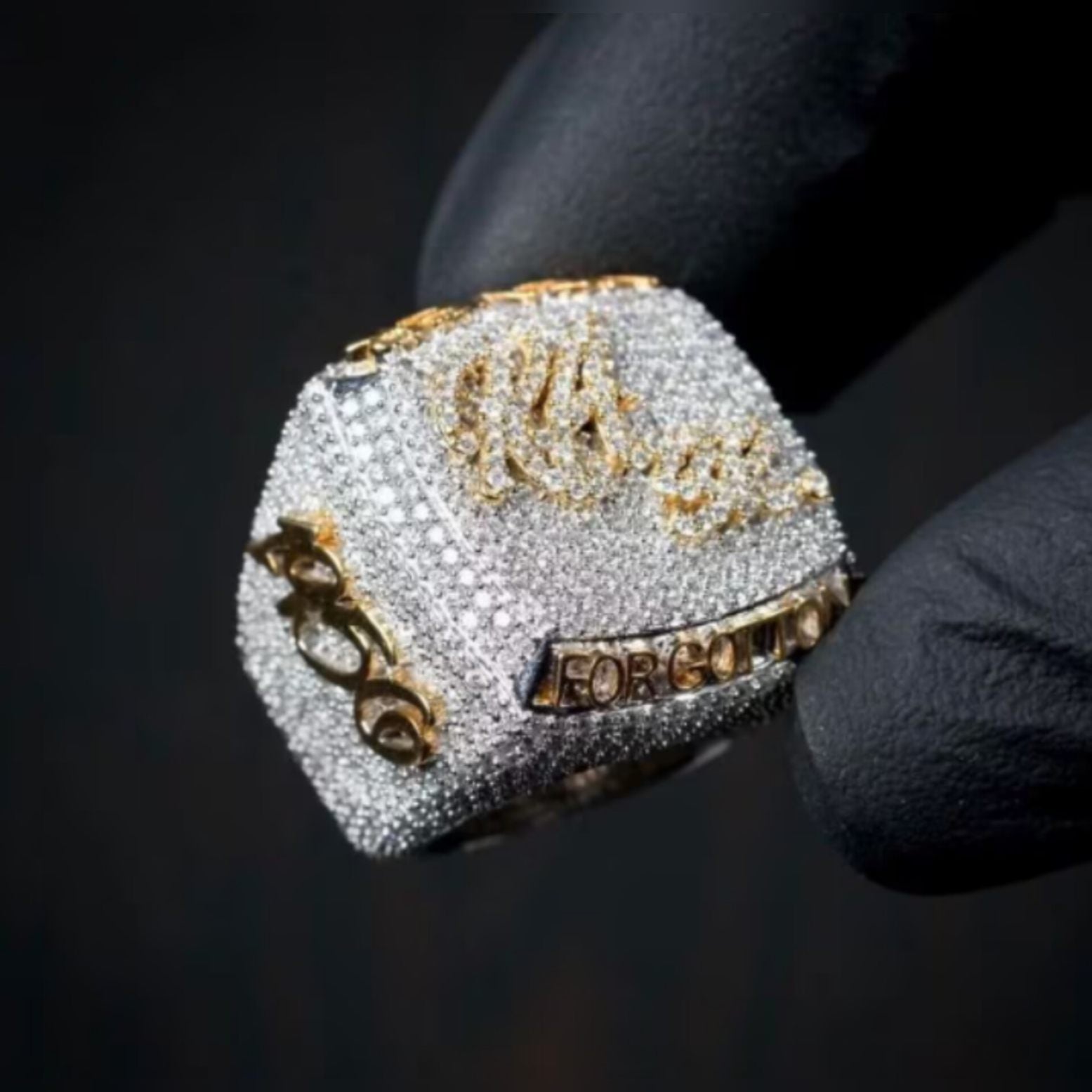 Men's Iced Out Diamond Championship Ring