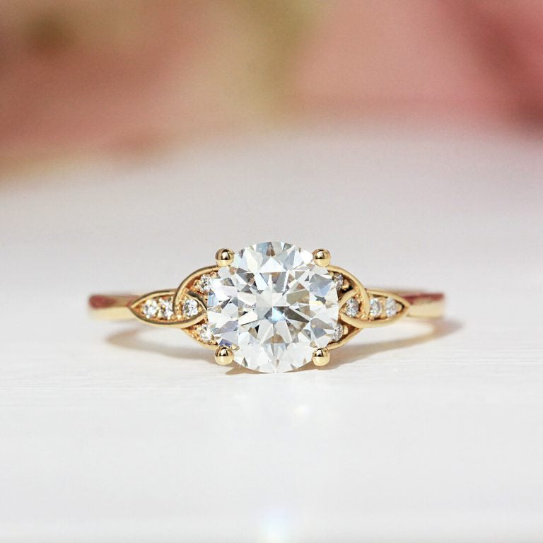 Round Engagement Ring