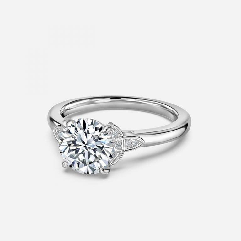 Round Engagement Ring