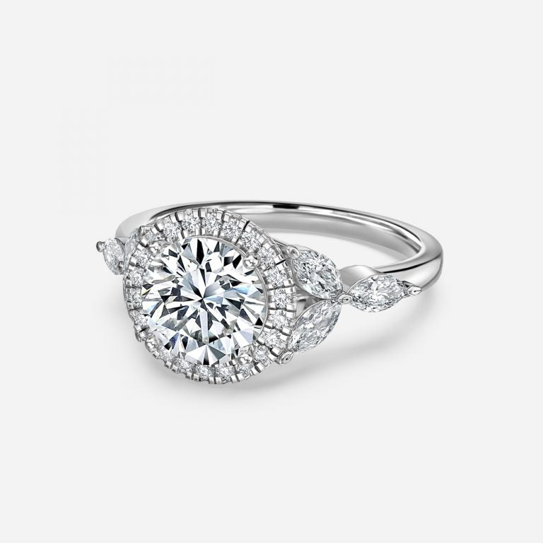 Round & Marquise Diamond Ring