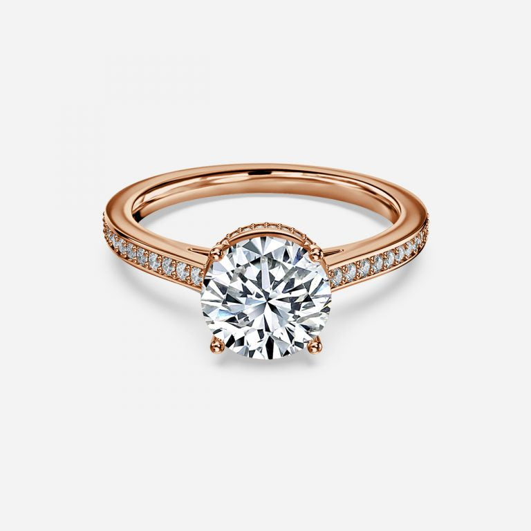 Elegant Round Cut Engagement Ring