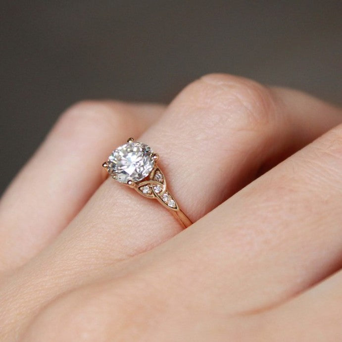 Round Engagement Ring