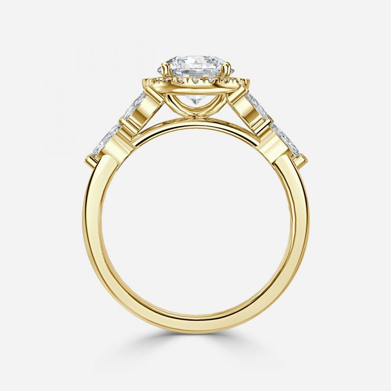 Round & Marquise Diamond Ring