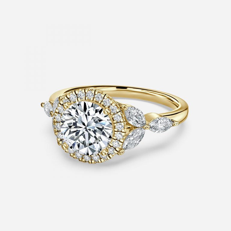 Round & Marquise Diamond Ring