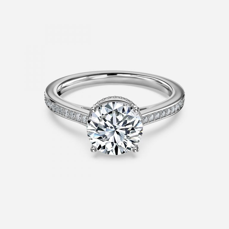 Elegant Round Cut Engagement Ring