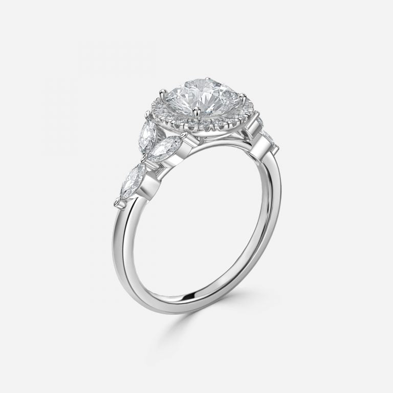 Round & Marquise Diamond Ring