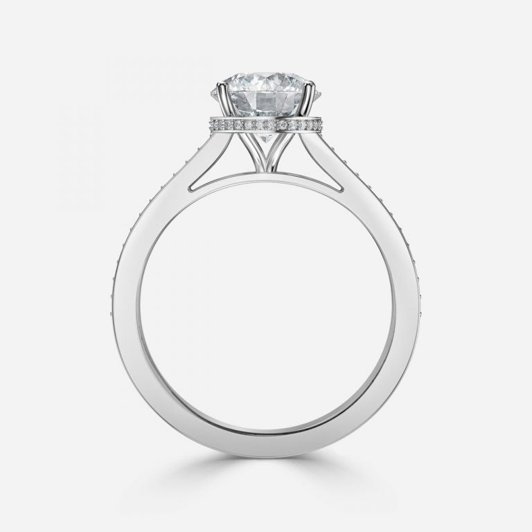 Elegant Round Cut Engagement Ring