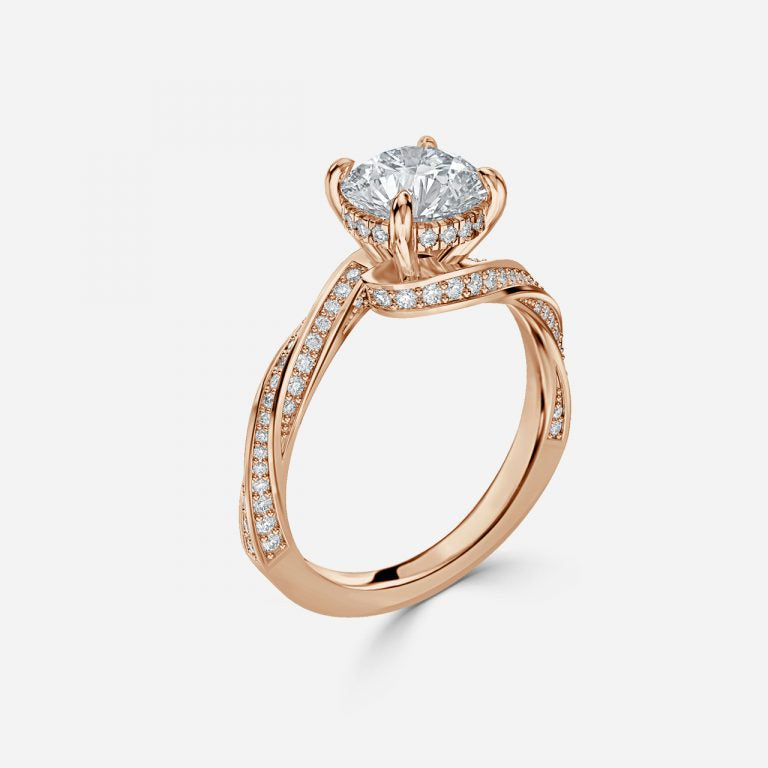 Round Engagement Ring