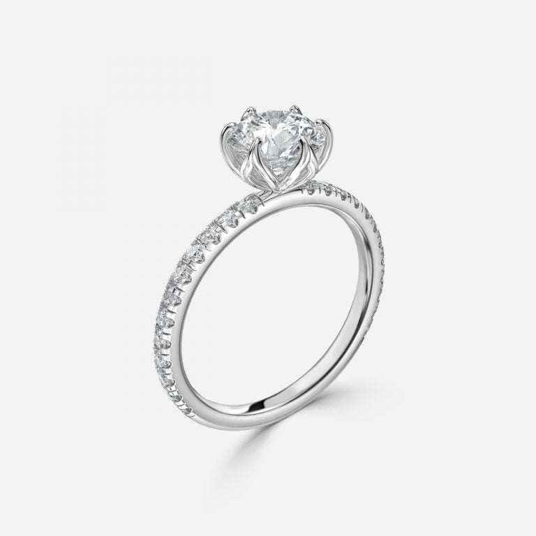 Round Engagement Ring