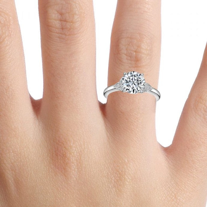 Round Engagement Ring