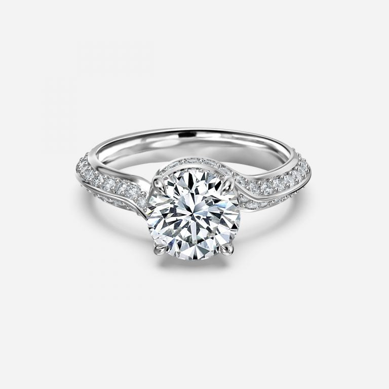 Round Engagement Ring