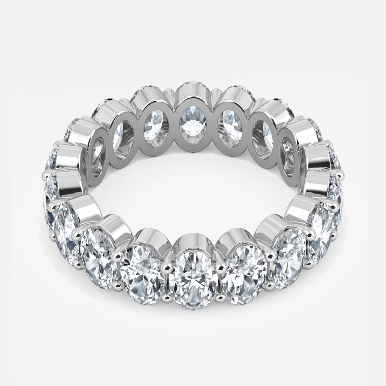 Oval Cut Diamond Eternity Ring