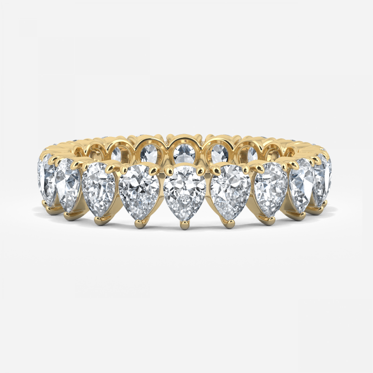 Pear Cut Diamond Eternity Ring