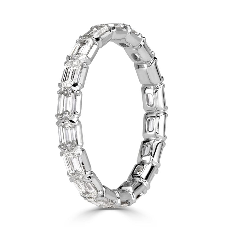 VVS Emerald Cut Diamond Eternity Ring