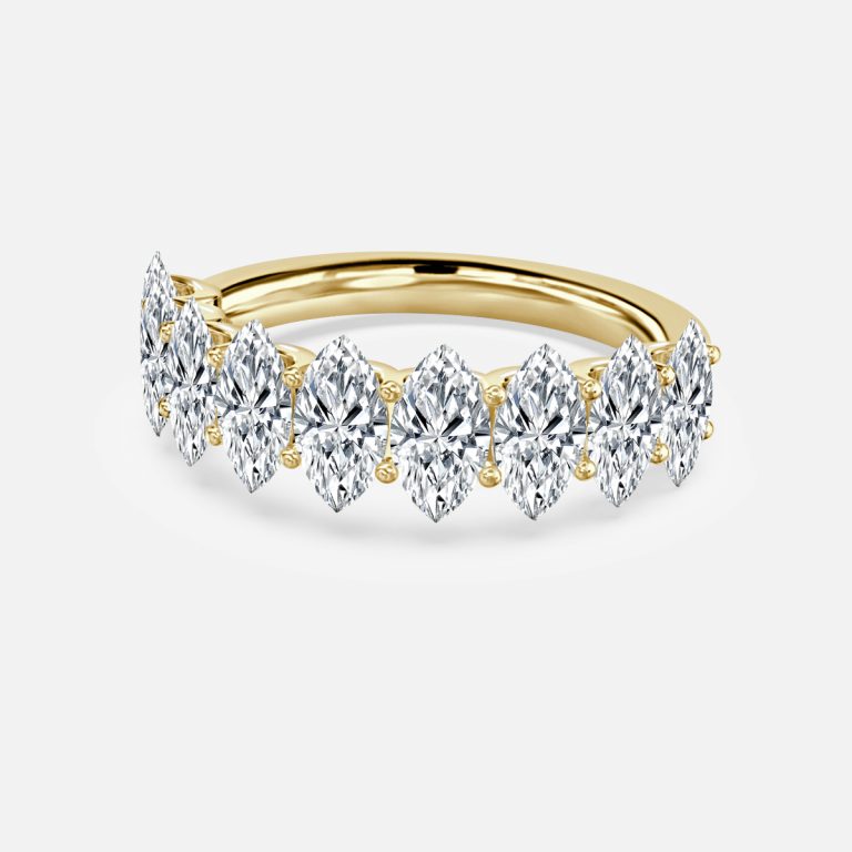 Marquise Diamond Half Eternity Ring